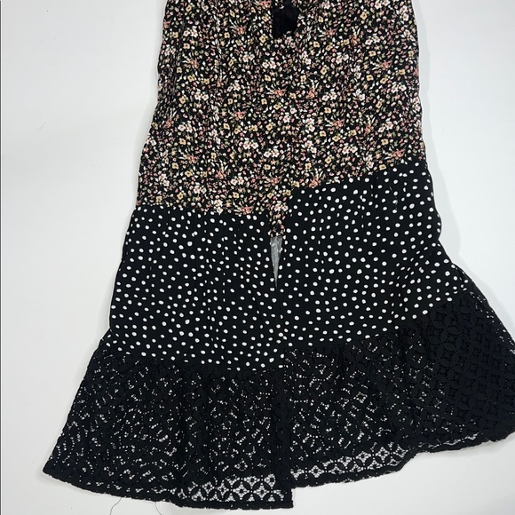 Art Class Floral and Polka Dot Kids Dress - Picture 3 of 11